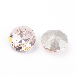 Cabochons de strass pointu dos et dos plaqué en verre&nbsp;RGLA-J012-8mm-362