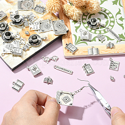 50 pz 10 impostazioni di strass con pendente in lega di stile tibetano&nbsp;FIND-CJ0001-13