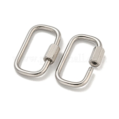 Breloques à fermoir mousqueton à vis en acier inoxydable 304 anti-ternissement&nbsp;LS-STAS-C092-05H-P