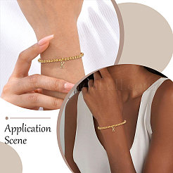 1 Stück Messinganhänger-Armbänder&nbsp;BJEW-DJ0001-35G-02
