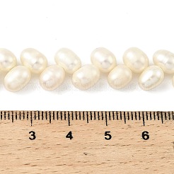 Fili di perle di perle d'acqua dolce coltivate naturali&nbsp;PEAR-B004-11B-02A