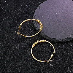 Pendientes de aro de acero inoxidable 201 de moda&nbsp;SR8291