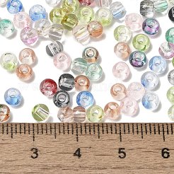 Perle rotonde di vetro di colori trasparenti&nbsp;SEED-F006-05A-08