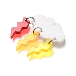 Pendentifs acryliques opaques&nbsp;OACR-L019-03B