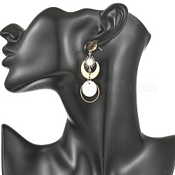 Boucles d'oreilles pendantes en coquillage naturel&nbsp;EJEW-JE07458