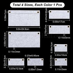 4 Stück 4 Stile Wollfilz Geldbörse Organizer Einsatz&nbsp;DIY-CN0002-11