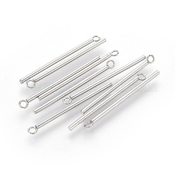 Pendentifs en acier inoxydable 202 résistant au ternissement&nbsp;STAS-F186-03P-1.5x30mm