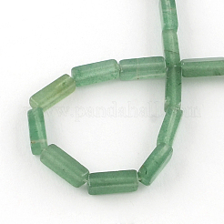 Cuboide filamenti naturali verdi della pietra preziosa avventurina perline&nbsp;X-G-R299-10