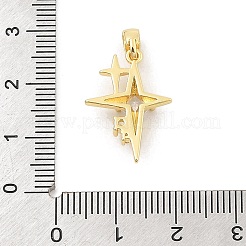 Ciondoli in ottone con zirconi chiari con placcatura a cremagliera&nbsp;KK-S407-02G