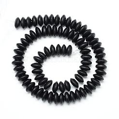 Abstandshalterstränge aus synthetischen schwarzen Steinperlen&nbsp;G-R359-3x6-02