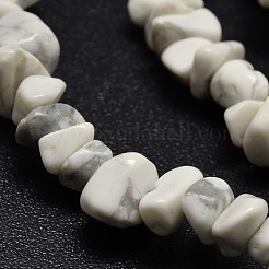 Chip natürliche Howlith Perlen Stränge&nbsp;LS-G-N0134-11
