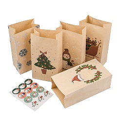 Weihnachtsbedruckte rechteckige Papiertüten&nbsp;CARB-D016-01B