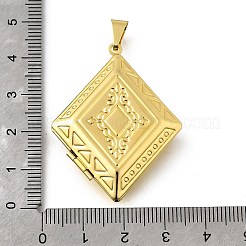 Messing-Medaillon-Anhänger&nbsp;X-KK-Q066-26G