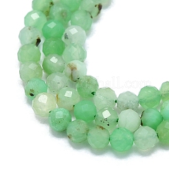 Brins naturels de perles de chrysoprase&nbsp;G-G106-C01-02