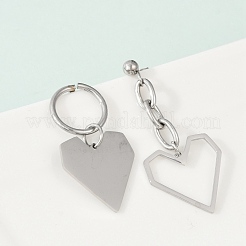 Boucles d'oreilles à tige en acier inoxydable 304&nbsp;EJEW-Z089-14P