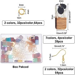 DIY-Sets zur Herstellung baumelnder Ohrringe aus Walnussholz&nbsp;DIY-OC0006-73