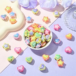 50pcs 10 Arten undurchsichtige Acrylperlen&nbsp;OACR-CJ0001-88