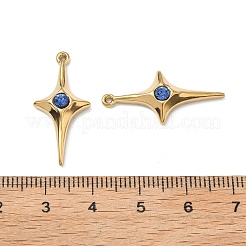 Pendentifs en strass en acier inoxydable 304&nbsp;X-STAS-L308-04B-G