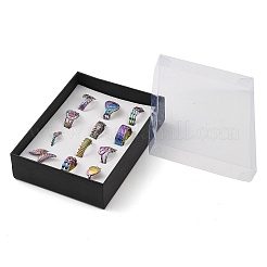 Anillo de puño ajustable de acero inoxidable 304&nbsp;RJEW-MSMC002-13