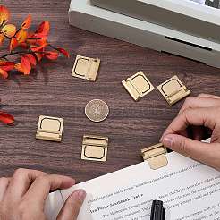Messing-Lesezeichen-Seitenclip&nbsp;AJEW-WH20115-09G