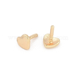 Herz-Stecknadeln aus Messing&nbsp;KK-U051-02G-01