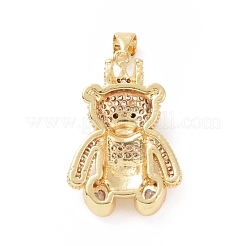 Ciondoli di zirconi in ottone&nbsp;ZIRC-K089-15G-01