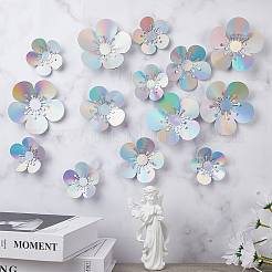 Laserselbstklebende 3D-PVC-Wandaufkleber&nbsp;DIY-WH0013-69