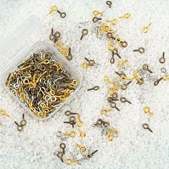 300 stücke 3 farben eisen schrauben auge stift peg bails&nbsp;IFIN-FS0001-08