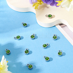 10 Stück Glas-Strass-Anhänger&nbsp;STAS-TA0003-26J