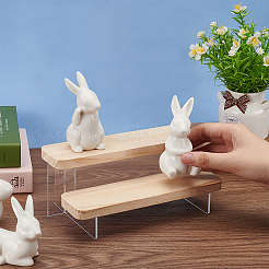 2-stöckige Minifiguren aus transparentem Acryl mit Aufsätzen&nbsp;DIY-WH0410-33B