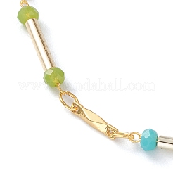 Bracciali con perline sfaccettate in vetro rondelle&nbsp;BJEW-JB05761