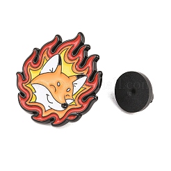 Spille smaltate in lega con animali fiammeggianti&nbsp;JEWB-G046-05B
