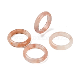 Anillos de jade de seda dorada natural de Xinjiang para mujer&nbsp;RJEW-G360-01B