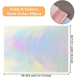 80 Stück 4 Farben A4 Haustier-Heißfolienpapier&nbsp;DIY-FH0004-97