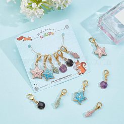 Kit de dijes de esmalte para hacer joyas de diy.&nbsp;DIY-NB0006-21