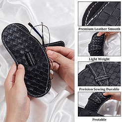 1 sac de rangement pour lunettes en cuir PU&nbsp;AJEW-CN0002-61D