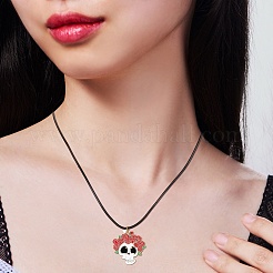 30 pièces 15 ensembles de pendentifs en alliage d'émail d'halloween de style&nbsp;ENAM-SZ0004-16