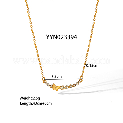 Set di orecchini a forma di luna e ciondolo a farfalla in acciaio inossidabile 304 per donna&nbsp;JP4226