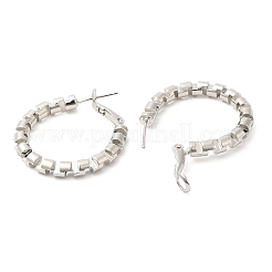 Orecchini a cerchio in ottone stile punk&nbsp;EJEW-A102-04P