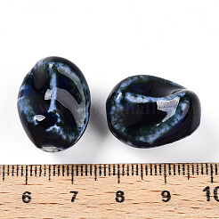 Perles en porcelaine manuelles&nbsp;PORC-N008-06B