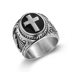 304 Edelstahl Hand Gottes Fingerringe für Männer&nbsp;FS-WG7F807-10