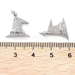Colgantes de circonio cúbico aaa de grado transparente micro pavé de latón chapado en estante&nbsp;KK-M280-06P