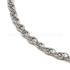 Collar de cadena de malla de acero inoxidable 304 que no se deslustra&nbsp;BJEW-B072-02P
