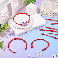 20 braccialetto regolabile in cordino di poliestere cerato coreano&nbsp;BJEW-TAC0051-12