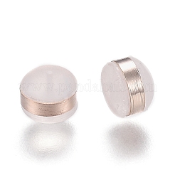 Anelli in ottone dadi auricolari in silicone&nbsp;SIL-N003-04RG