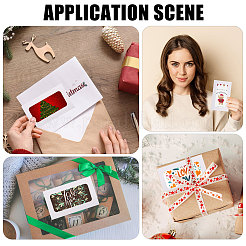 150 Stück rechteckige Mini-Geschenkkartenumschläge aus Papier mit hohlem sichtbarem Fenster&nbsp;CON-GL0001-06