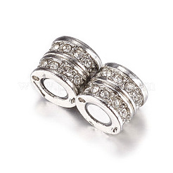 Fermoirs magnétiques en alliage strass avec emembouts collées&nbsp;RB-C1613-8x14mm-01P