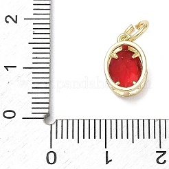 Charms in ottone zirconi a pavé di ottone&nbsp;KK-CBA56EF-30G