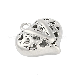 Hohle Messinganhänger zum Valentinstag&nbsp;KK-M289-03V-P