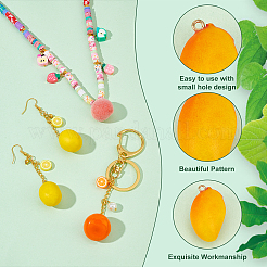 70 pz. 7 pendenti in acrilico con imitazione di frutta opaca&nbsp;SACR-PH0002-09